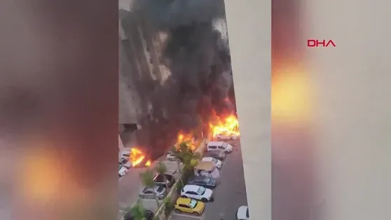 İsrail Dışişleri Bakanlığı, Hamasın başlattığı operasyonda bir roketin düştüğü yerleşim yerinden görüntü paylaştı