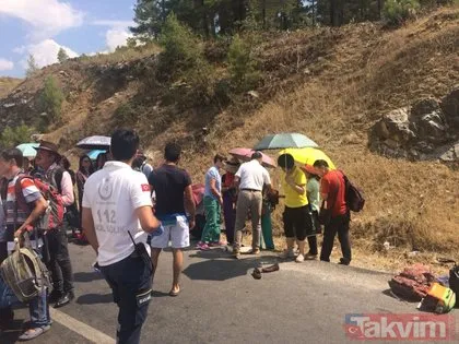 Antalya Akseki’de Çinli turistleri taşıyan otobüs kaza yaptı!