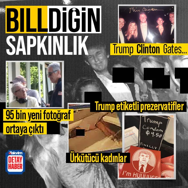 ABD’de Epstein bombası! 95 bin yeni fotoğraf ortaya çıktı: Donald Trump, Bill Clinton, Bill Gates…