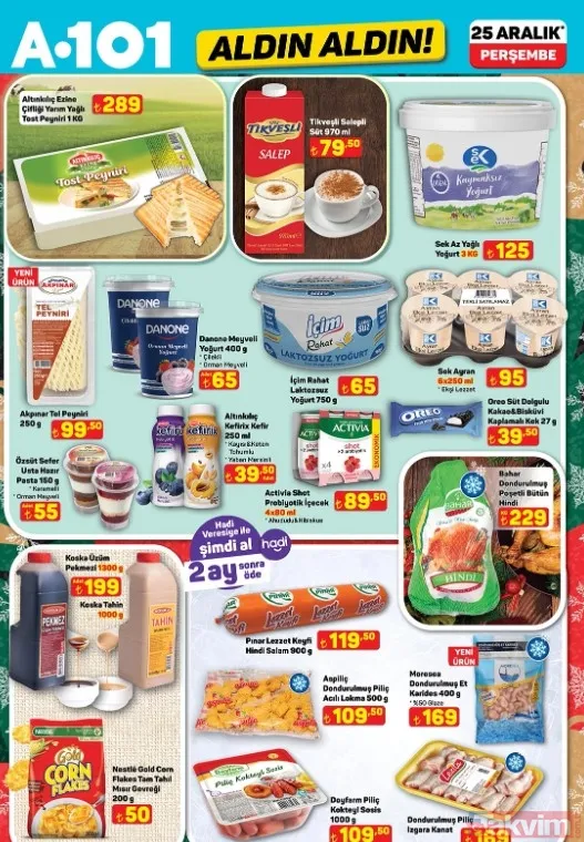 Yeni Yıl Sürprizi A101 Afişi Yayınlandı: 25 Aralık Dev İndirim Listesi - 2