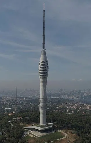 Yayına başlanan Çamlıca Kulesi'nin son hali havadan görüntülendi! İstanbul'un simgelerinden biri olacak