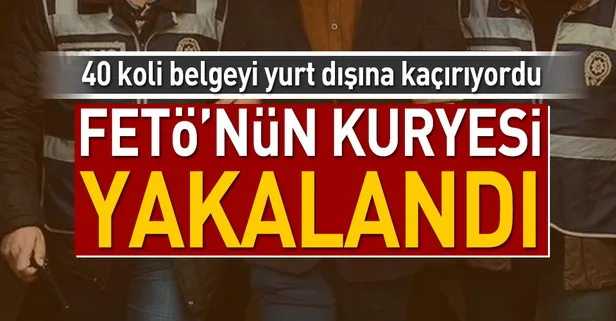 FETÖ’nün kuryesi kargoda yakalandı