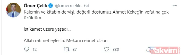 Ahmet Kekeç'in vefatının ardından başsağlığı dilekleri - 15