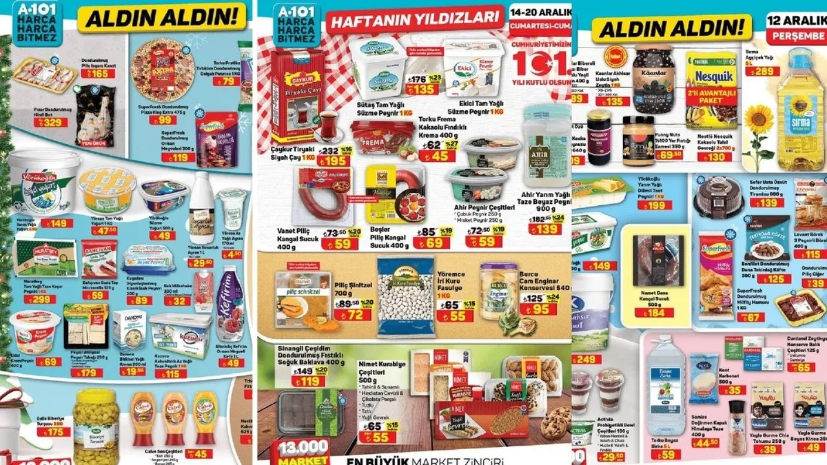 A101 19 Aralık 2024 kataloğu: Tuvalet kağıdı 84, bulaşık tableti 139 TL’ye düştü! A101’de yılın son büyük kampanyası