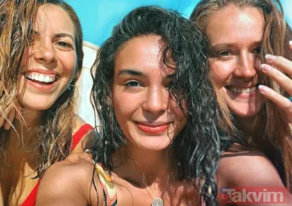 Hercai’nin güzellerinden çok konuşulan havuz başı pozu! Ebru Şahin ile Oya Unustası sosyal medyayı salladı!