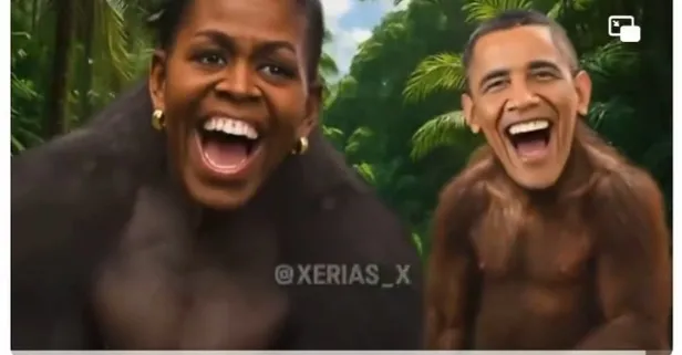 Siyasette maymun polemiği: Trump’tan Obama çiftine ağır gönderme