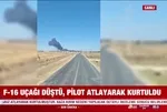 Yalova’da F-16 uçağı düştü! İlk görüntüler!