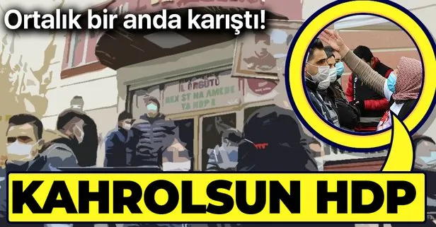 Son dakika: Diyarbakır HDP il binası önünde gerginlik! Acılı aileler böyle haykırdı: Kahrolsun HDP!