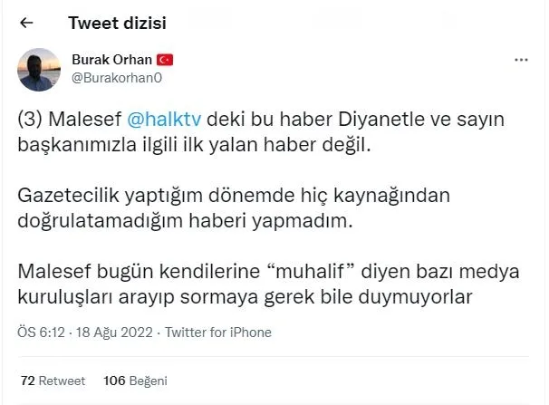 CHP yandaşı 'mangır medya' yine yalan çukuruna düştü! "Diyanet İşleri Başkanı'nın Tuğgeneral yeğeni" iftirası ellerinde patladı-7