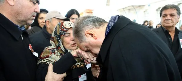 Erdoğan şehit yakınlarına başsağlığı diledi