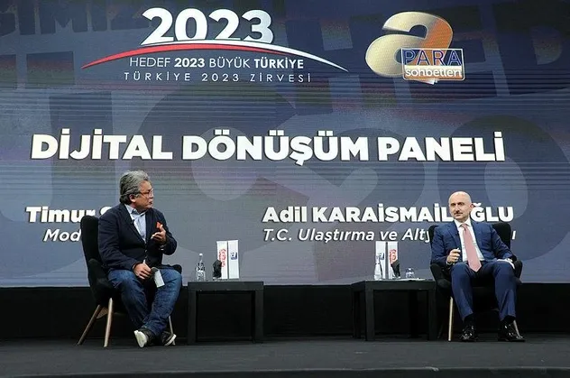 Ulaştırma Bakanı Karaismailoğlu'ndan Türkiye 2023 Zirvesi'nde dijital dönüşüm müjdesi