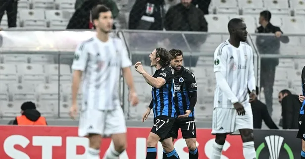 Beşiktaş Club Brugge'a farklı kaybetti! Taraftardan şok tepki geldi