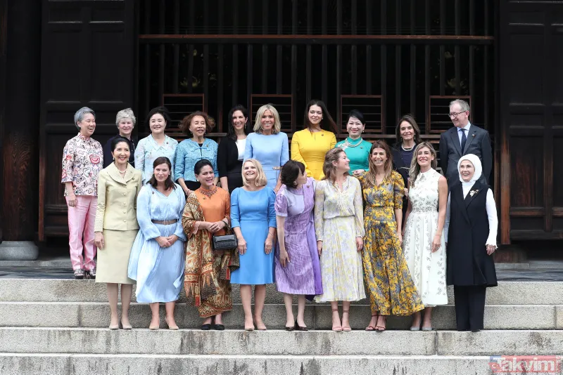 Liderler G20'de onlar gezmede! Eşler toplantısında tek erkek...