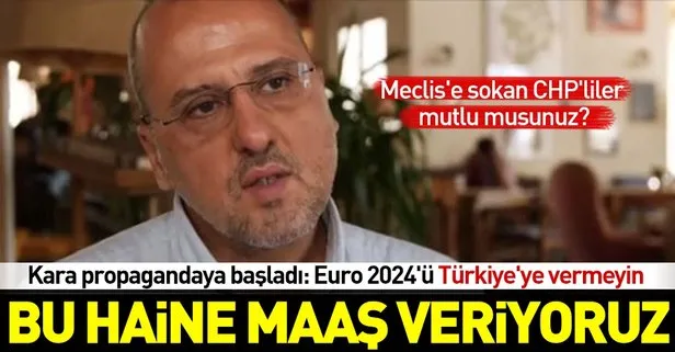Ahmet Şık, Euro 2024’ün Türkiye’ye verilmemesi için kara propagandaya başladı