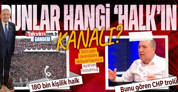 HALK TV’den yeni skandal! Başkan Erdoğan için Bağcılar meydanını dolduran halka canlı yayında cahil dedi