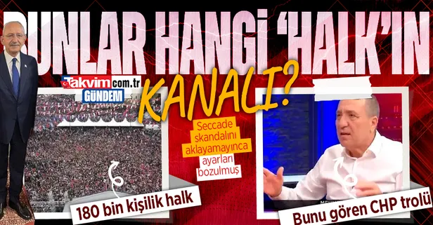 HALK TV'den yeni skandal! Başkan Erdoğan için Bağcılar meydanını dolduran halka canlı yayında "cahil" dedi