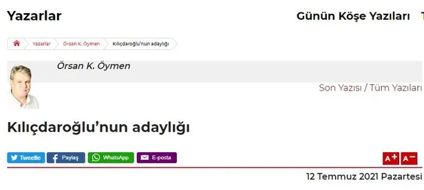 CHP'deki adaylık krizi yandaş medyaya da sıçradı! Cumhuriyet yazarı, Kılıçdaroğlu'nu gömdü İmamoğlu'nu parlattı-1