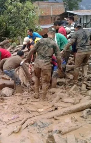 Kolombiya'da toprak kayması: 17 ölü