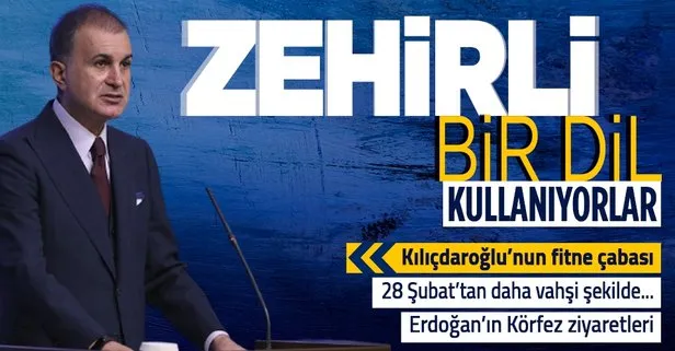 AK Parti Sözcüsü Ömer Çelik’ten Kılıçdaroğlu’na tepki: Fitne oluşturma siyasetinin parçası