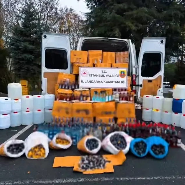 Sahte ve kaçak alkol operasyonu!