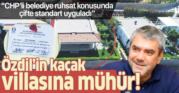 Sözcü yazarı Yılmaz Özdil'in kaçak villasına mühür vuruldu
