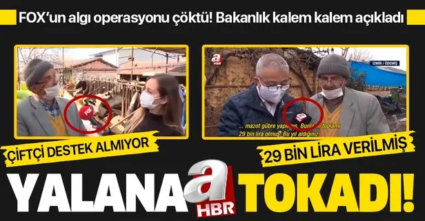 SON DAKİKA: FOX TV'nin yalanı bir kez daha deşifre oldu! "Para almadım" diyen çiftçiye 29 bin TL ödenmiş