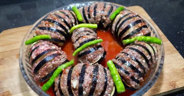 Patlıcanlı yelpaze kebabı nasıl yapılır?