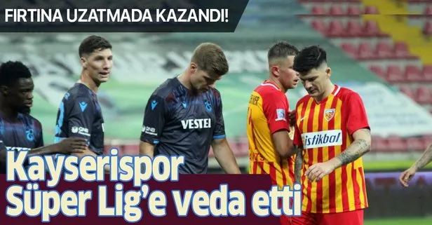 Kayserispor küme düştü! Kayserispor 1-2 Trabzonspor | MAÇ SONUCU