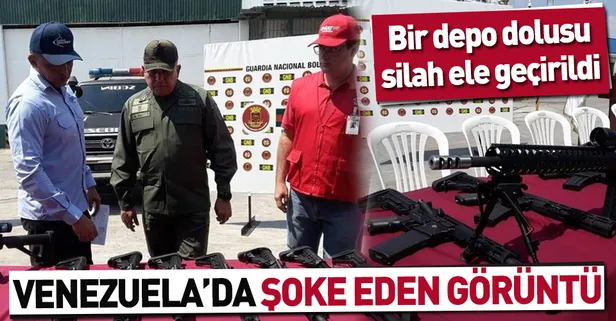 Venezuela'da ABD silahları ele geçirildi