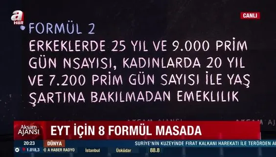 EYT için 8 formül masada!