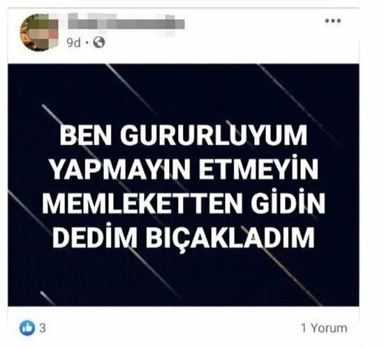 Sokak ortasında dehşet! Önce bıçakladı, sonra bu notu paylaştı-4