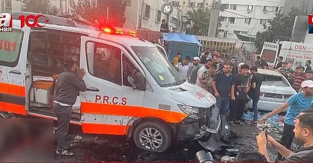 Önce hastane şimdi de okul! Soykırımcı İsrail, Şifa Hastanesi’ndeki ağır yaralıları sınıra götüren ambulansı hastane bahçesinde vurdu! Çok sayıda ölü ve yaralı var