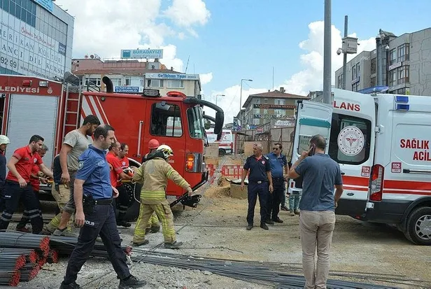 Maltepe’de İBB’nin meydan alt geçit çalışmasında bir işçi demirlerin altında kaldı-5