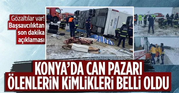 Son dakika: Konya’da feci trafik kazası: Tur otobüsü devrildi 6 kişi öldü 42 kişi yaralandı! Ölenlerin kimlikleri belli oldu