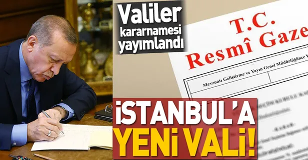 Son dakika: Valiler kararnamesi yayımlandı