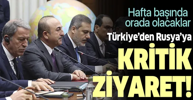 Son dakika haberi: Çavuşoğlu, Akar ve Fidan Moskova'ya gidecek