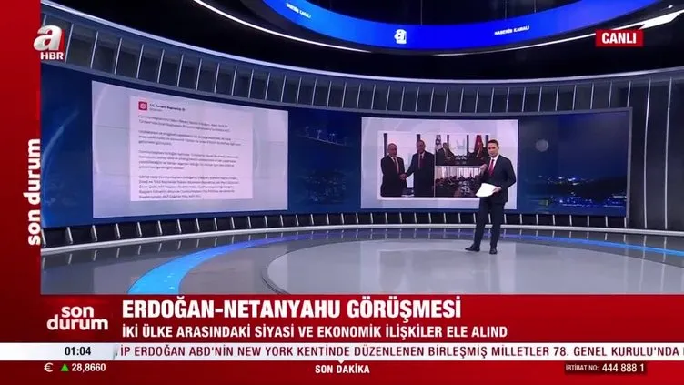 Başkan Erdoğan ABD’de İsrail Başbakanı Binyamin Netanyahu ile görüştü