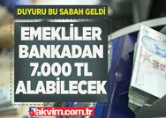 1.500, 2.500, 3.000 TL maaş alan SGK emeklileri! Hesaplara 7.000 TL yatacak! Duyuru bu sabah geldi! 3 yıl boyunca...