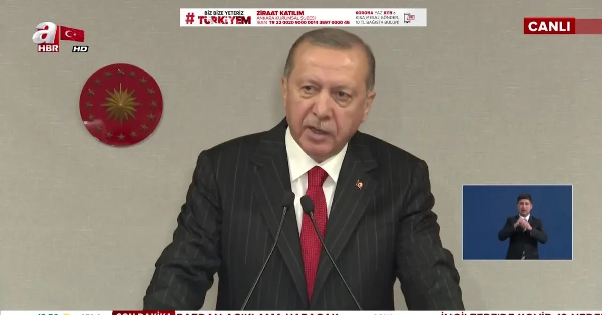 Son dakika: Başkan Erdoğan koronavirüsle mücadele kapsamında alınan yeni tedbirleri açıkladı