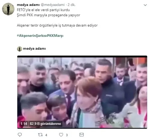 Akşener'in kongre şarkısı PKK'lıların çıktı, sosyal medyada tepkiler çığ gibi!-4