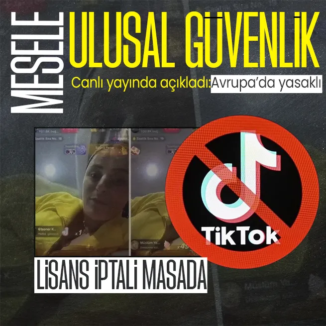 TikToka lisans iptali masada! Canlı yayında açıkladı: Ulusal güvenlik meselesi haline geldi!