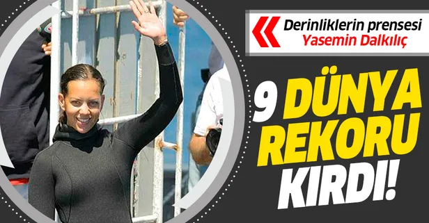 Derinliklerin prensesi! Yasemin Dalkılıç 9 dünya rekoru kırdı....