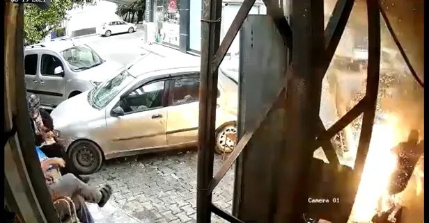 Tüpe kaynak makinesi ile yaklaşan adam havaya uçtu!