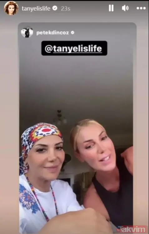 Tanyeli De "Ziyaretime Geldi Petek'im. 20 Yıldır Görüşmüyoruz. Ben Bıraktığımda Çocuktu Valla Çok Büyümüş" Şeklinde Açıklama Yapmıştı.