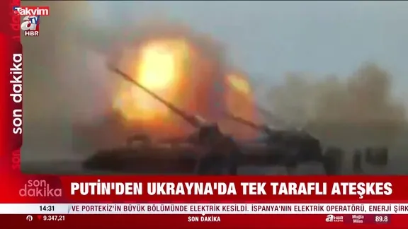 Putin'den Ukrayna'da ateşkes kararı