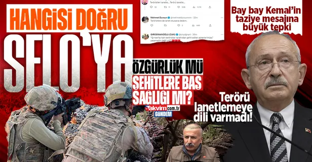 HDPKK'nın ortağı Kılıçdaroğlu'nun taziye mesajına tepkiler çığ gibi: "Askerlerimizi kimin şehit ettiğini de yaz ki samimiyetini görelim"