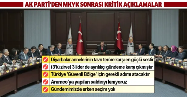 Son dakika: AK Parti MKYK sonrası kritik açıklamalar