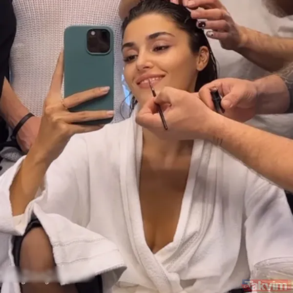 Hande Erçel’den bornozlu paylaşım! Hakan Sabancı’nın biricik sevgilisi sosyal medyaya damga vurdu! Anbean yayınladı - 6