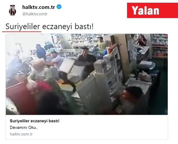 Eczaneye Suriyeliler saldırdı yalanı!-3