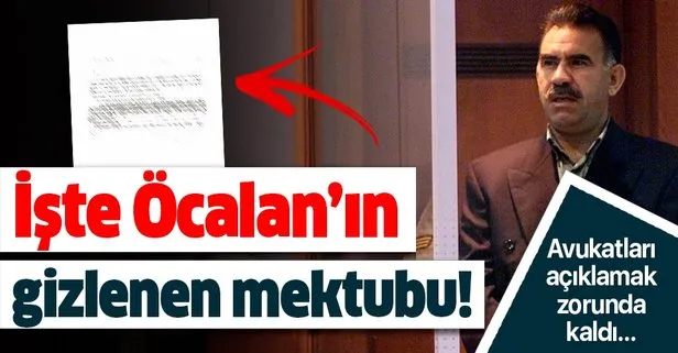 İşte terörist başı Abdullah Öcalan’ın HDP avukatları tarafından gizlenen mektubu